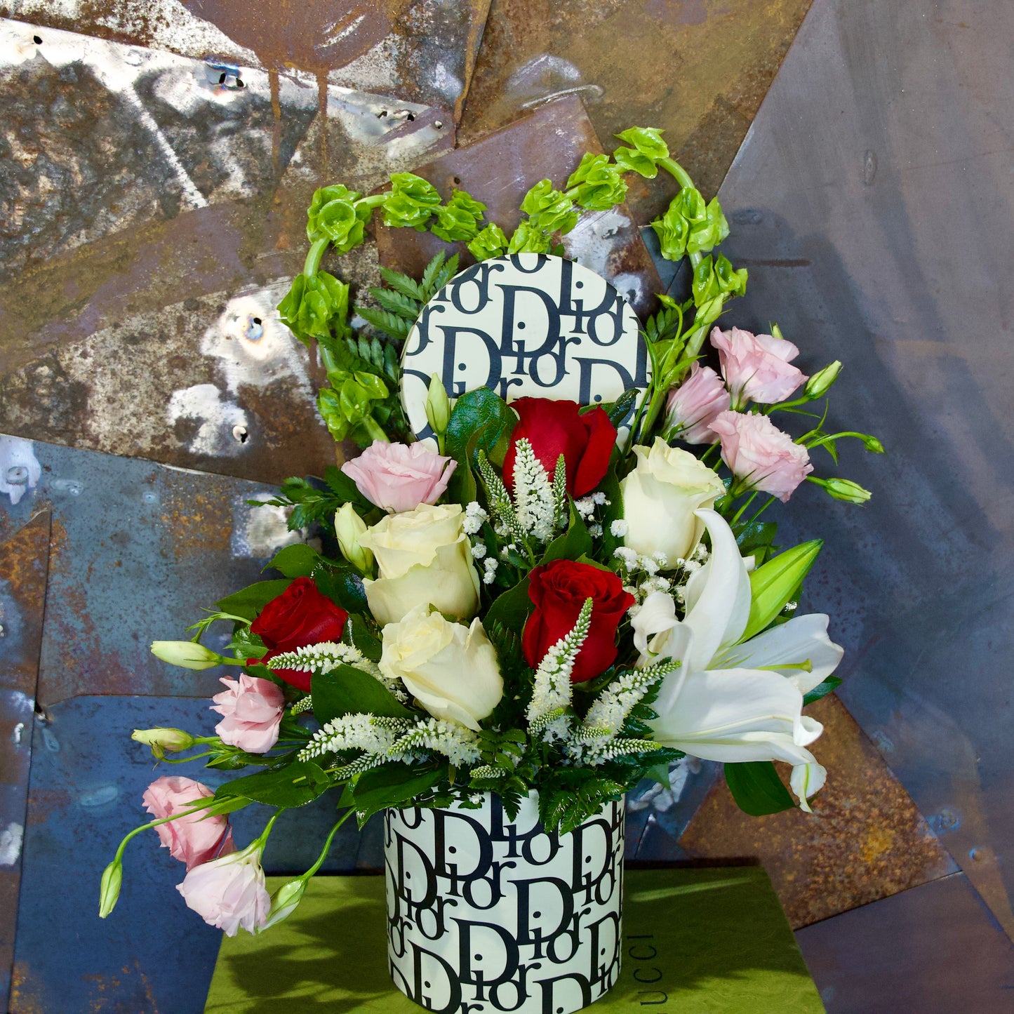 Small Black Dior Rose Box