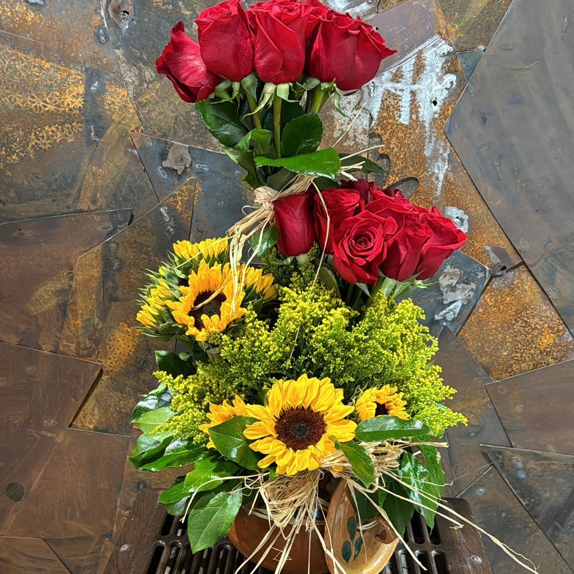 Sunflower Rose Artisanal Bouquet